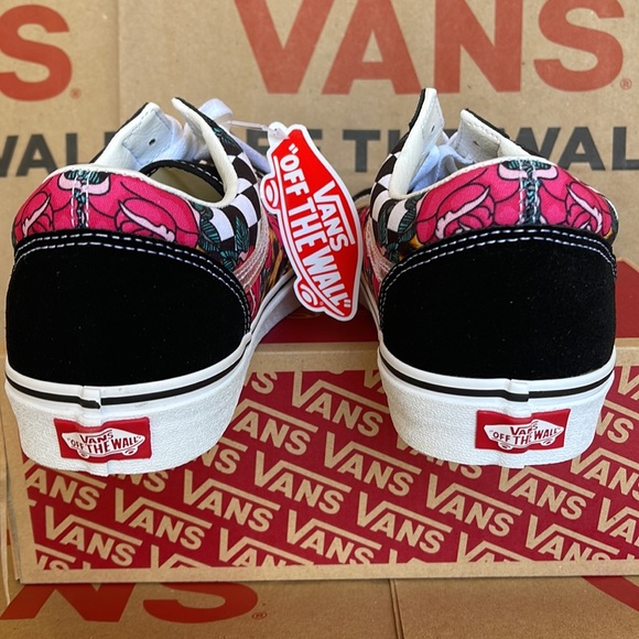 Vans Old Skool Rose Animal check True White/Multi Men’s sneakers - Picture 14 of 16
